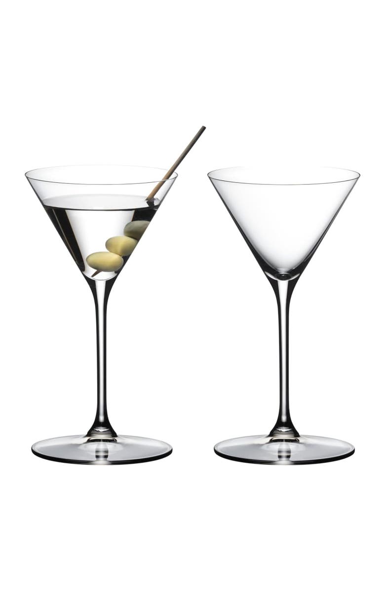 Riedel Grape@ Martini Cocktail Glass, Set of 2, 7 ounce, Main, color, Clear