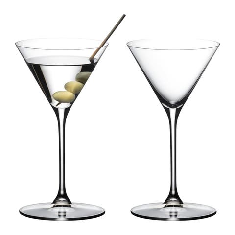 Grape@ Martini Cocktail Glass, Set of 2, 7 ounce