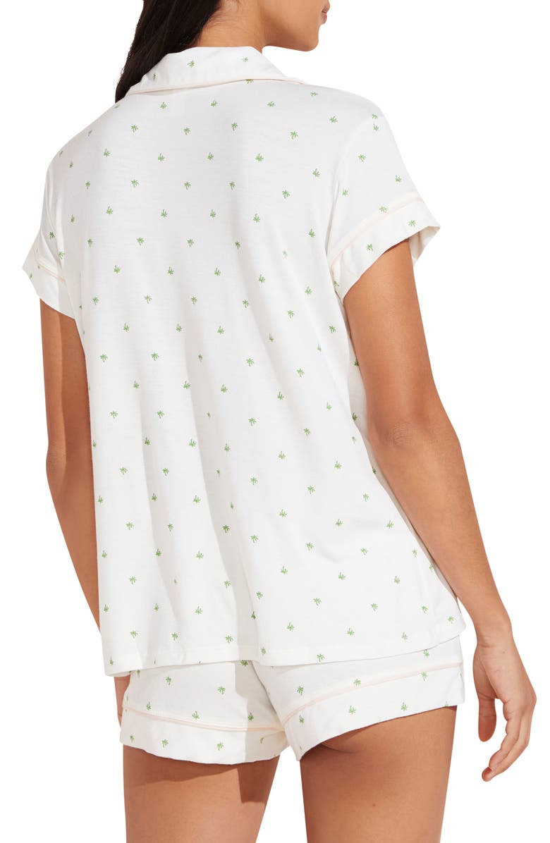 Eberjey Giving Palm Short Pajamas, Alternate, color,