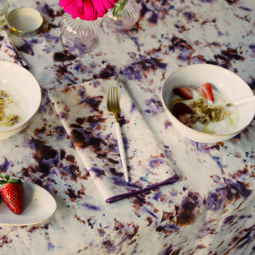 Goldie Home Rose Marble Tablecloth