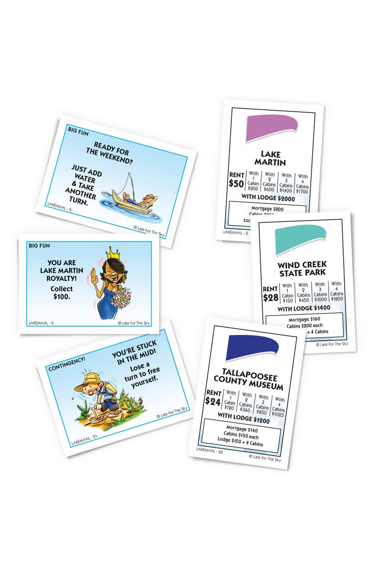 Lake Martin Opoly Board Game, Alternate, color, Multicolored