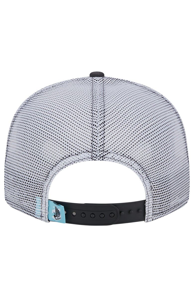 New Era Men's New Era Black/White Minnesota United FC Outdoor Trucker 9FIFTY Snapback Hat, Alternate, color, 