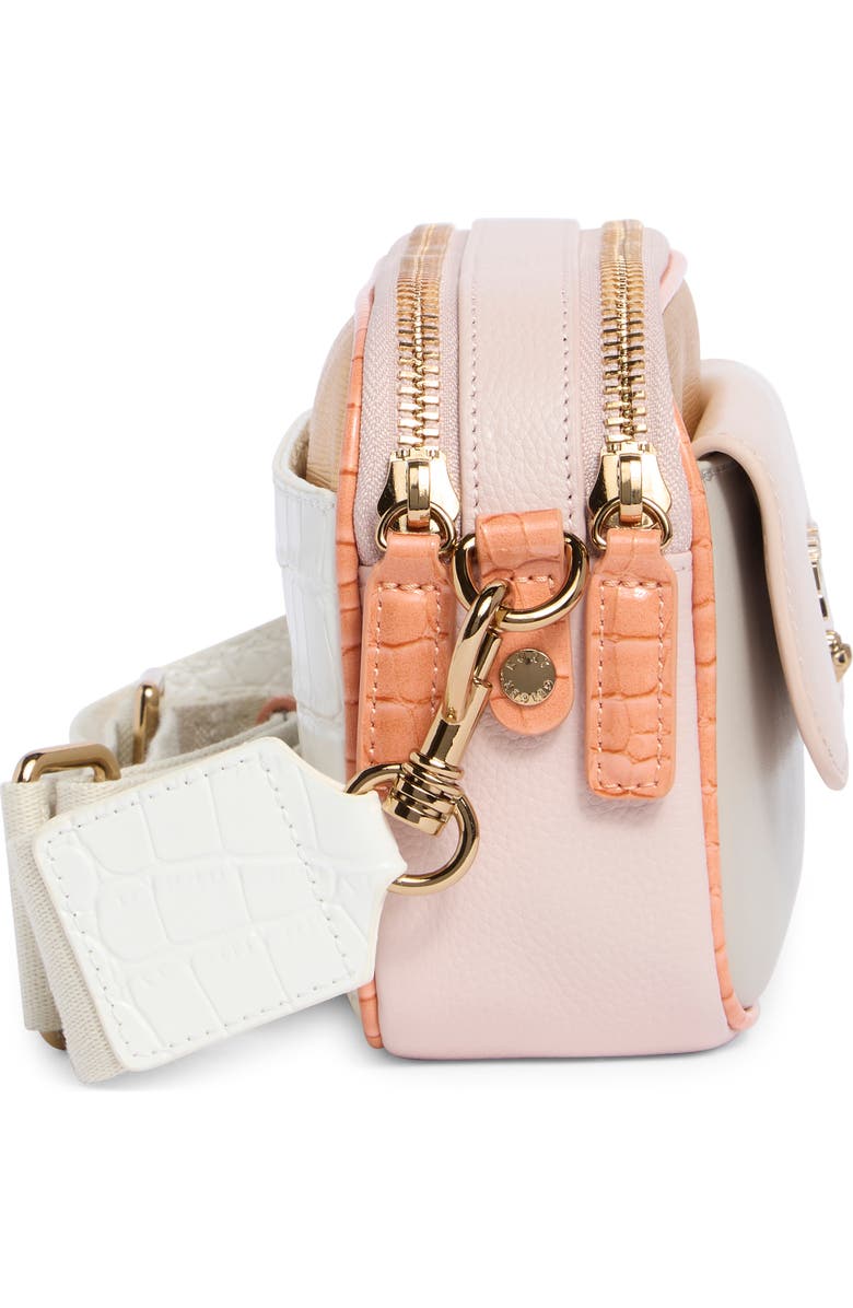 Kurt Geiger London Highgate 2 Zip Camera Crossbody Bag, Alternate, color, Pink Combo