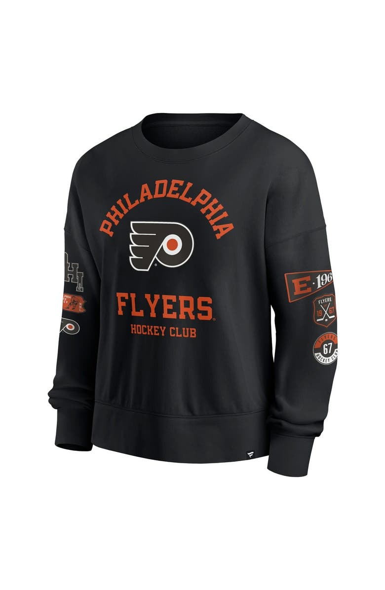 FANATICS Women's Fanatics Black Philadelphia Flyers Go Team Pullover Sweatshirt, Alternate, color, Black