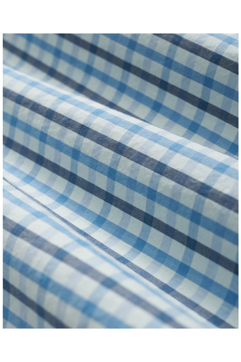 Friday Regular Fit Gingham Check Cotton Poplin Button-Down Shirt, Alternate, color, TURQUOISE/ AQUA