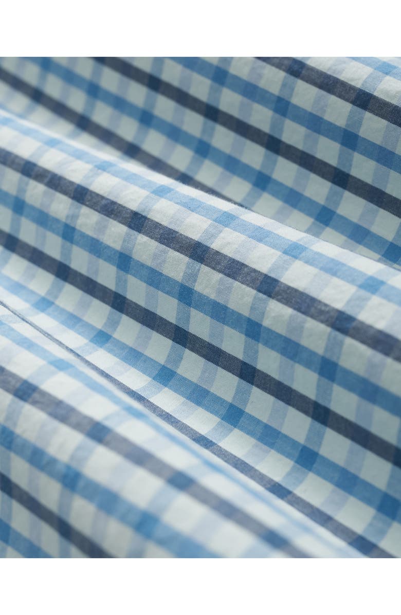 Brooks Brothers Friday Regular Fit Gingham Check Cotton Poplin Button-Down Shirt, Alternate, color, Turquoise/ Aqua