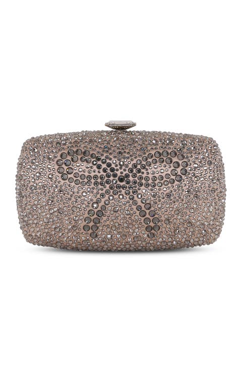 Sheena Crystal Box Clutch