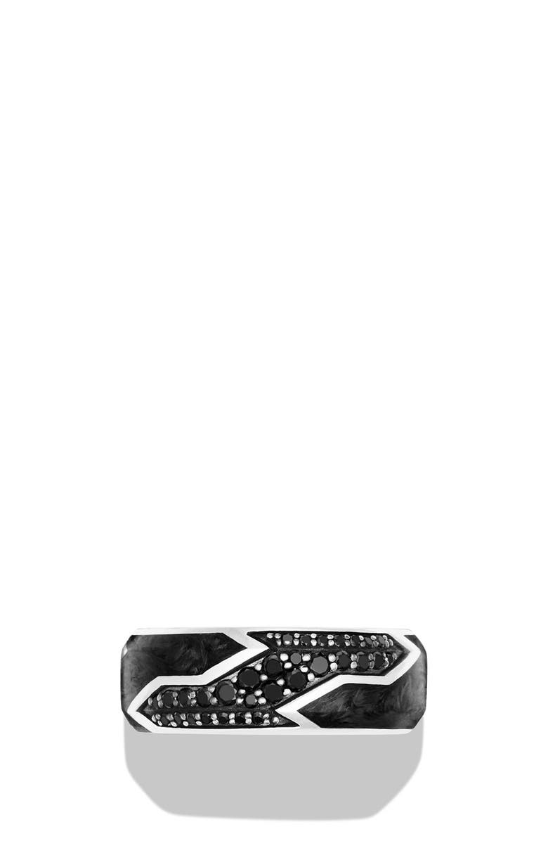 David Yurman Forged Carbon Ring, Alternate, color,