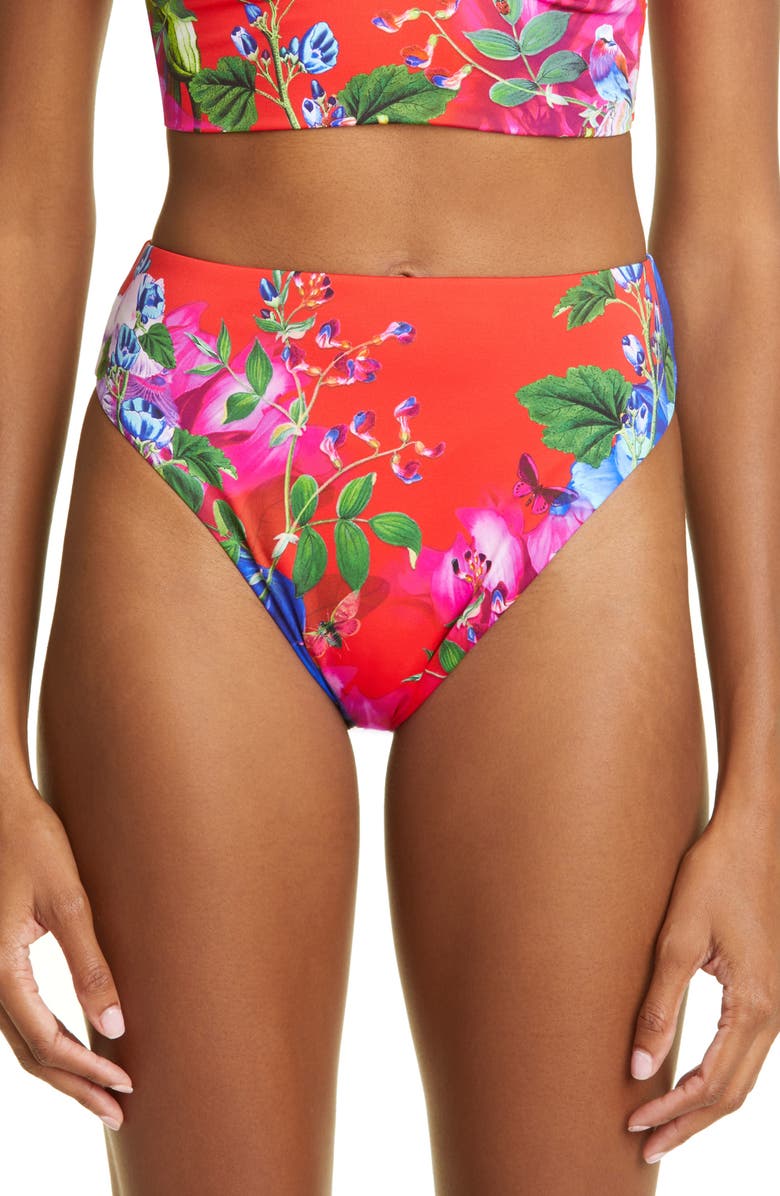 Camilla Birds of a Feather High Waist Bikini Bottoms, Main, color,