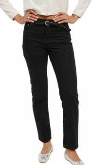 Jane Mid Rise Straight Leg Jeans