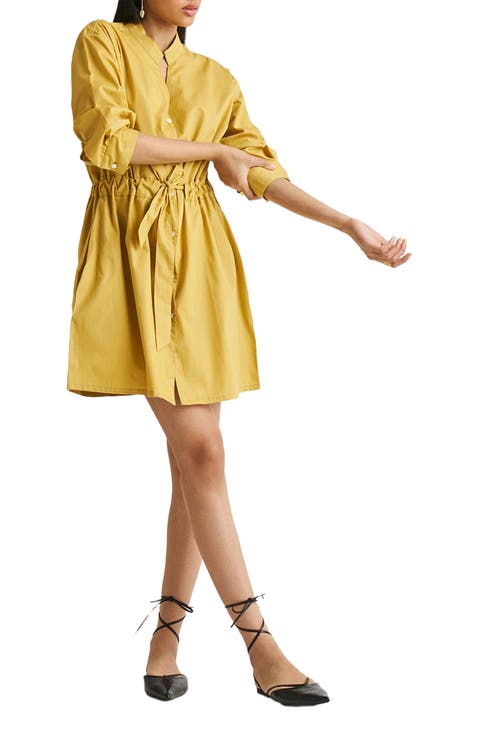 Short Tie Waist Dress