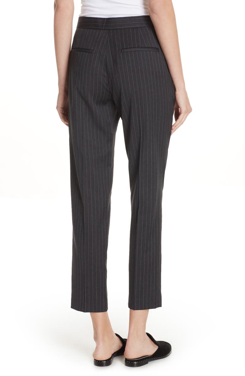 rag & bone Poppy Pinstripe Pants, Alternate, color, 