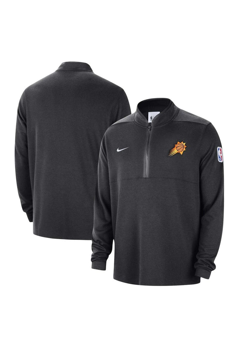 Men's Nike Black Phoenix Suns Authentic Performance Half-Zip Jacket, Main, color, Black