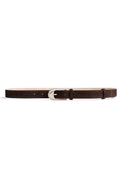 Khaite Dome Buckle Leather Belt In Brown