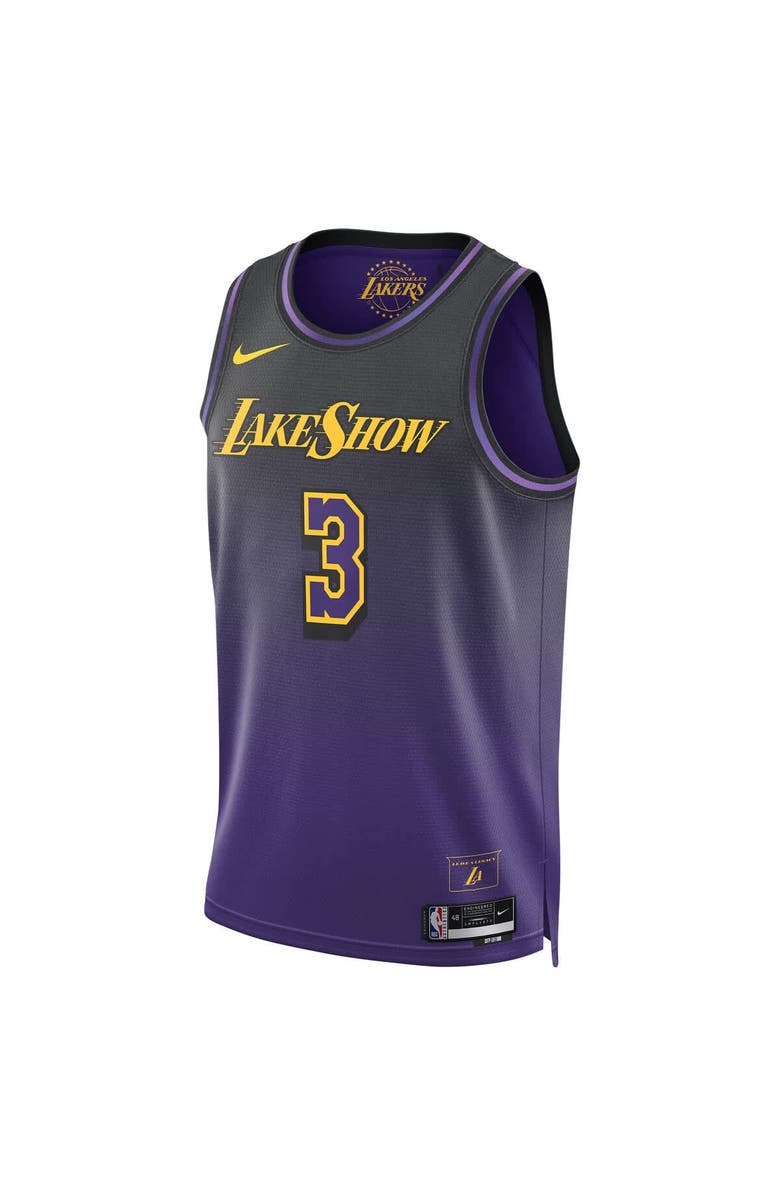 Nike Unisex Nike Anthony Davis Purple Los Angeles Lakers 2024/25 Swingman Player Jersey - City Edition, Alternate, color, 