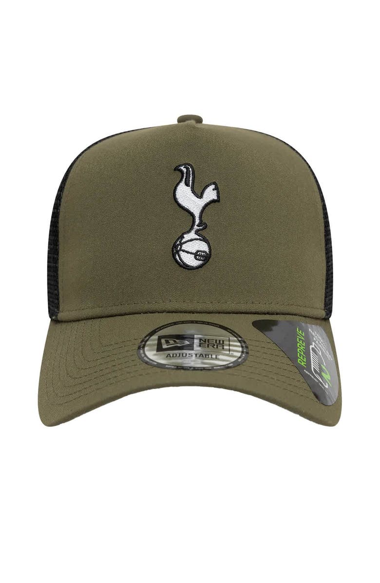 New Era Men's New Era Olive Tottenham Hotspur Trucker Adjustable Hat, Alternate, color, 