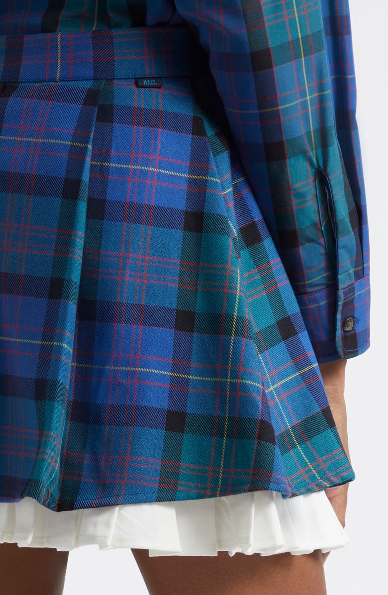 Melody Ehsani Layered Plaid Skirt, Alternate, color, 