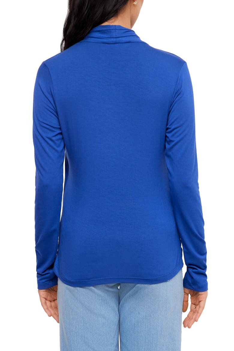 Crossover Side Shirred Top, Alternate, color, IRIS
