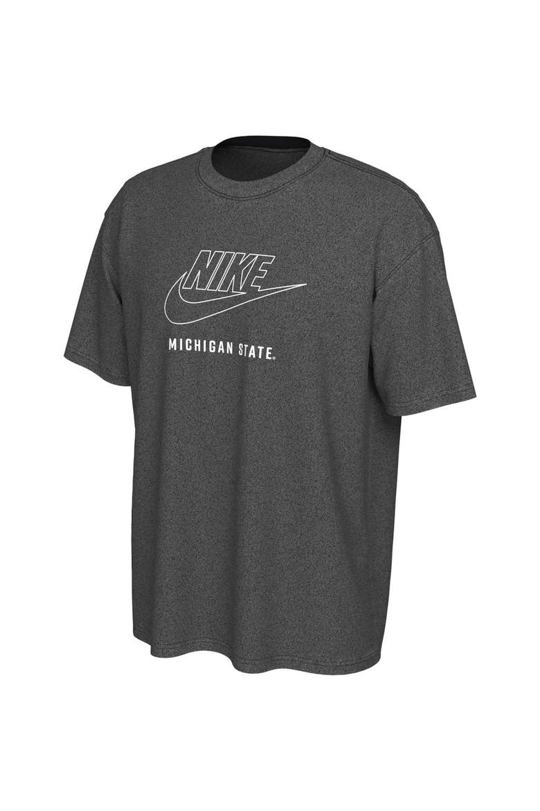 Men's Nike Charcoal Michigan State Spartans Washed Max90 T-Shirt, Alternate, color, Charcoal