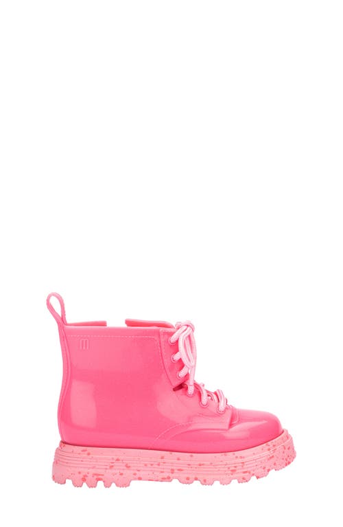 Mini Melissa Girls' Combat Style Boots - Toddler In Pink