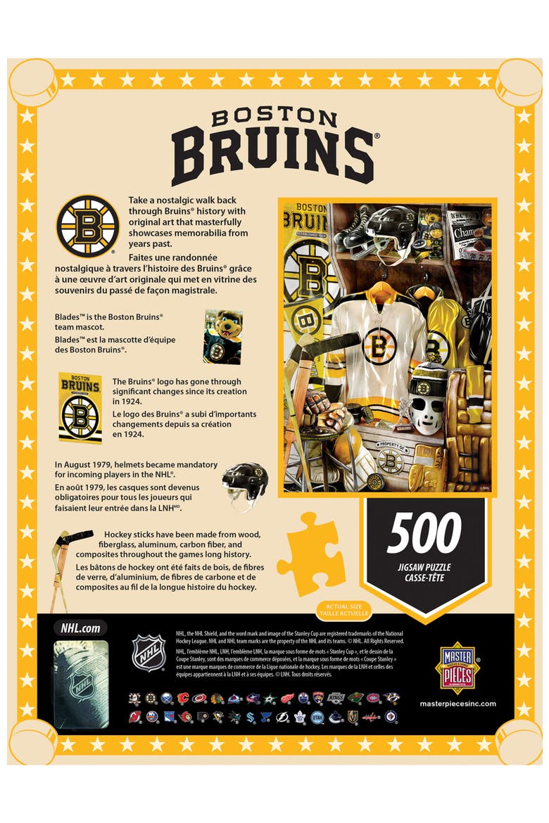 Boston Bruins Locker Room 500pc Puzzle, Alternate, color, Multicolor