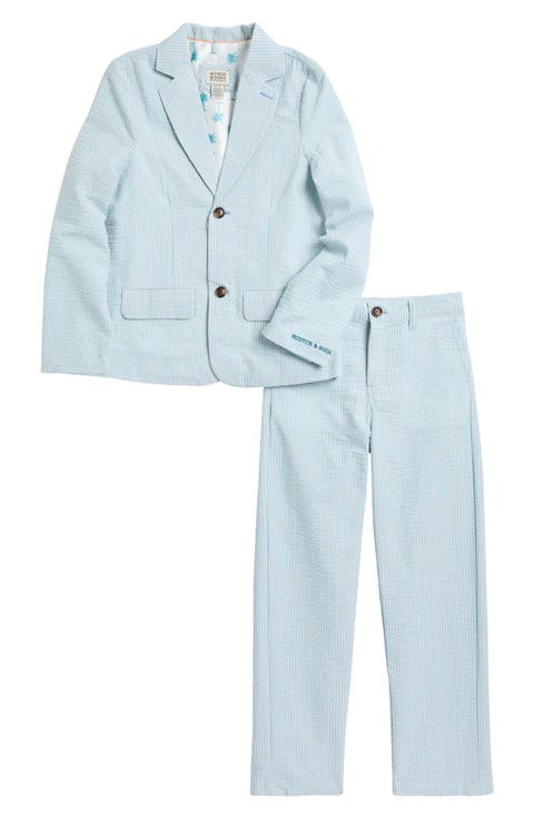 Kids' Stripe Cotton Blend Seersucker Suit (Little Kid & Big Kid)