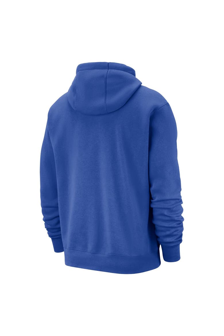 Men's Nike  Blue Dallas Mavericks 2025/26 City Edition Essential Logo Remix Hoodie, Alternate, color, Blue