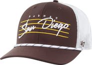 '47 Men's '47 Brown San Diego Padres Downburst Trucker Adjustable Hat