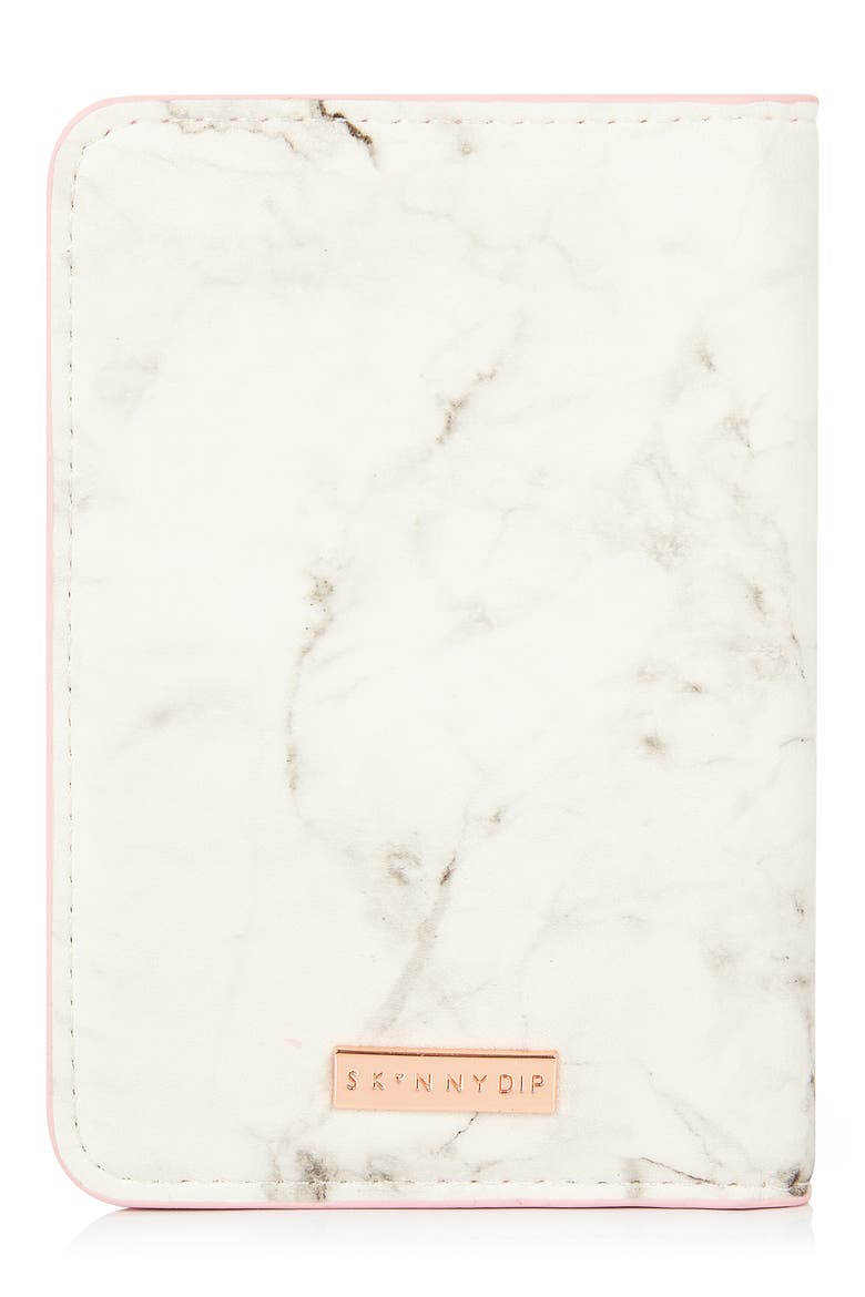 Skinny Dip Passport Holder, Alternate, color, MARBLE