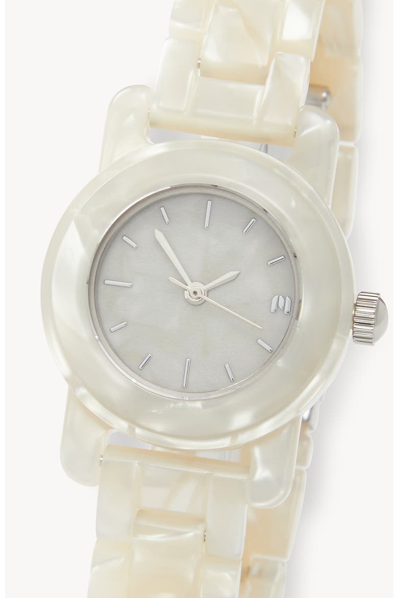 Mini Mono Watch, Alternate, color, White Shell