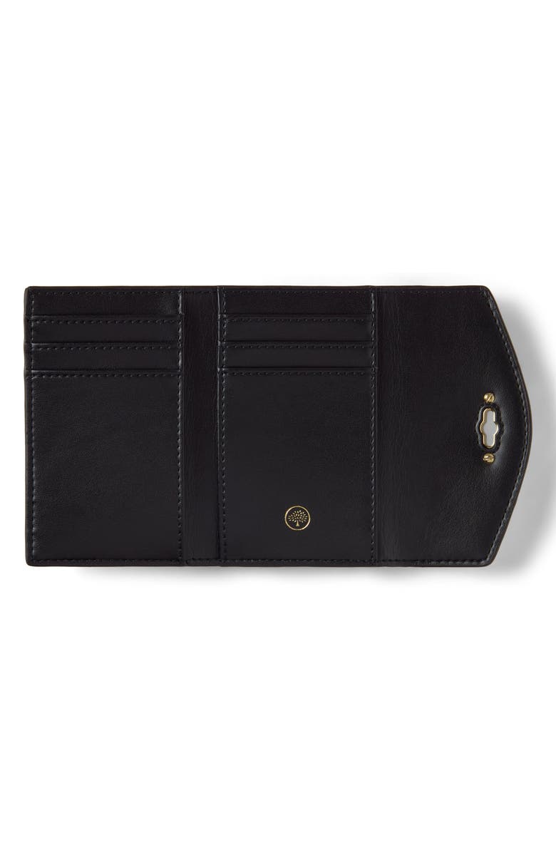 Mulberry Darley Folded Multi-Card Metallic Leather Wallet, Alternate, color, Somerset Gold