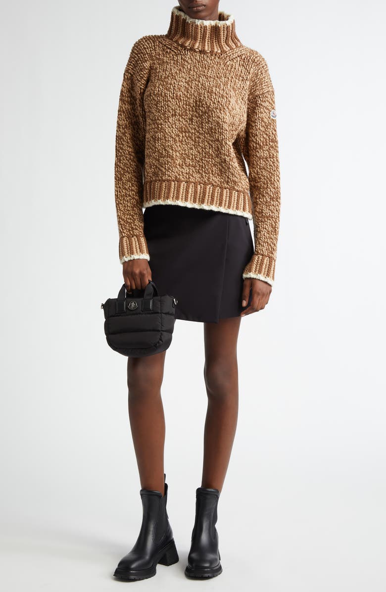 Moncler Micro Caradoc Puffer Crossbody Tote, Alternate, color,