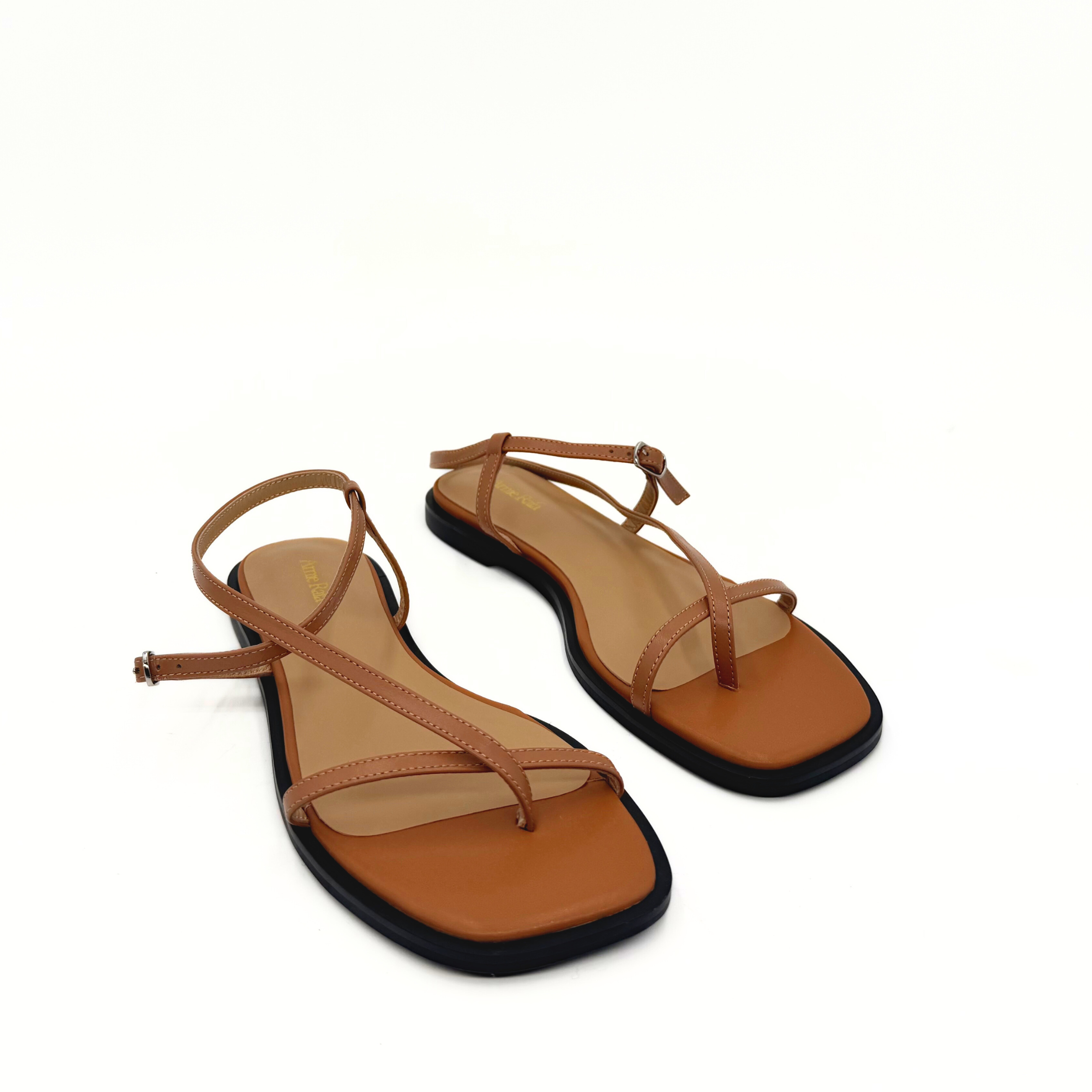Amie Rafa Maxy Asymmetric T-Strap Sandal, Alternate, color, Tan