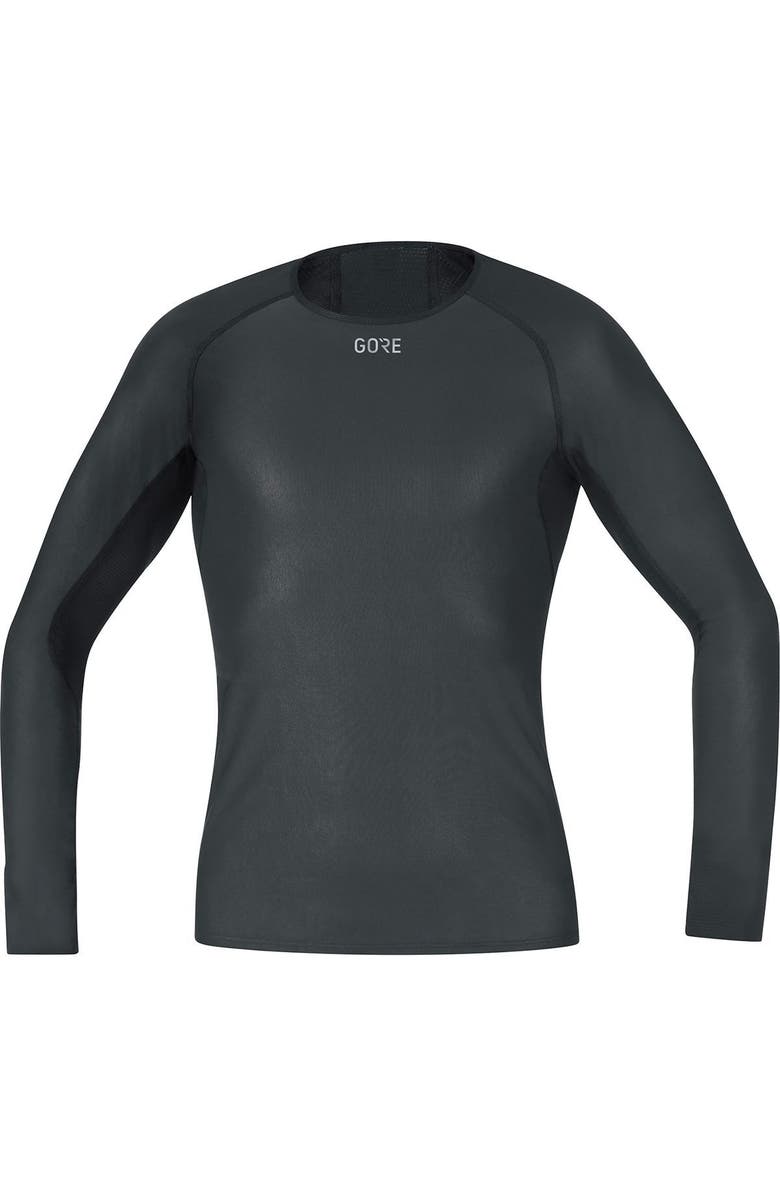 GOREWEAR Windstopper Base Layer Long Sleeve Shirt - Men's, Main, color, Black