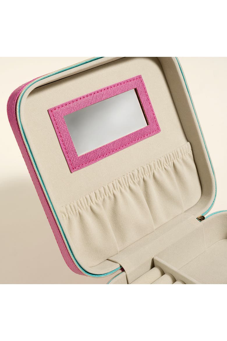 Meilin Jewelry Box 7.5" x 7.5" Artisan, Alternate, color, Pink