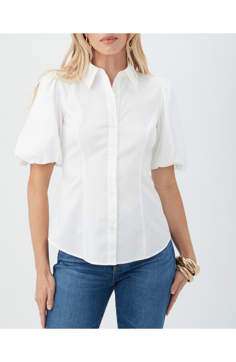 Trina Turk Kari Top, Main, color, White