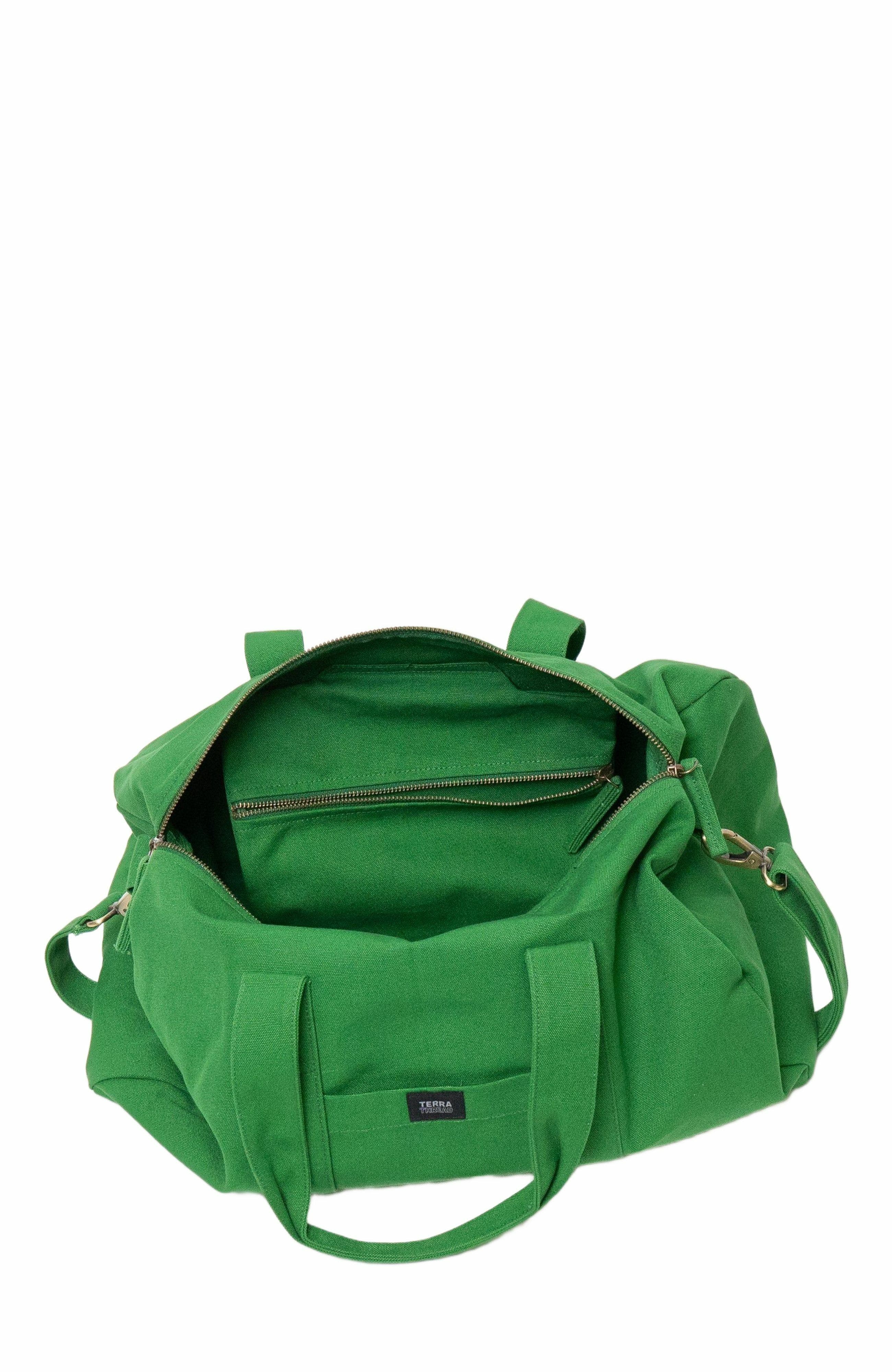 Organic Cotton Gym Bag, Alternate, color, Moss Green