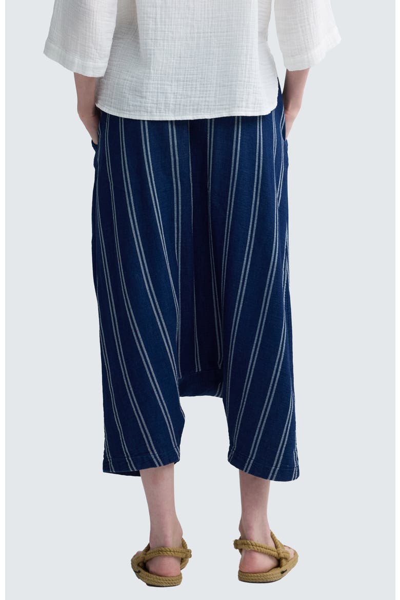 Marigold Denim Muslin Harem Pants, Alternate, color, Original Denim