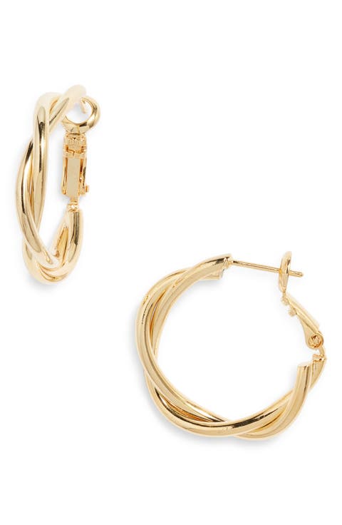 Lainey Twisted Hoop Earrings