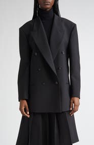 Michael Kors Collection Shawn Double Breasted Virgin Wool Blazer