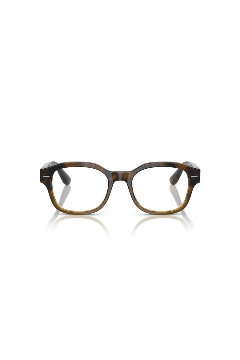 53mm Rectangle optical glasses, Alternate, color, Tortoise