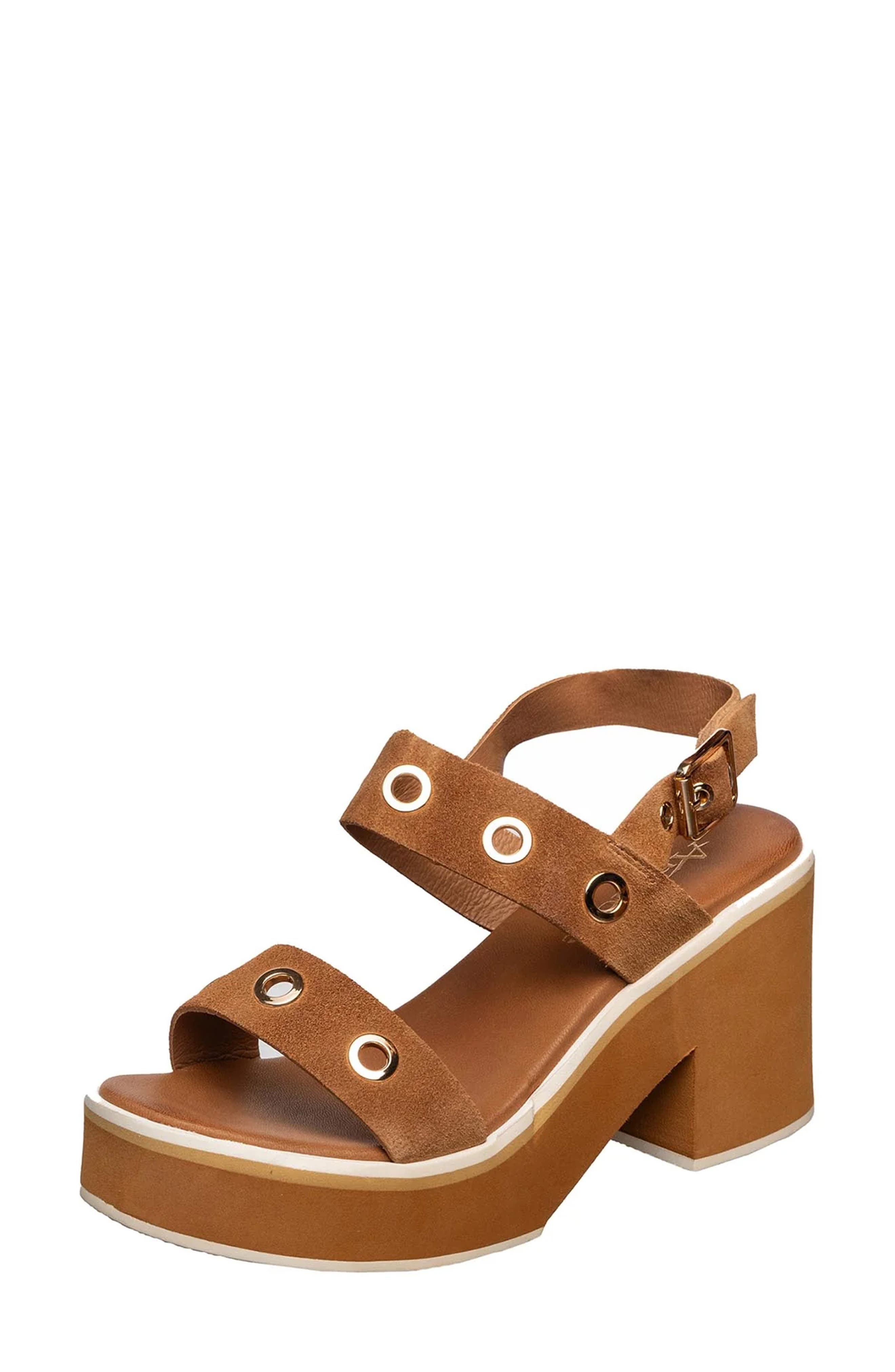 ANTELOPE Inez Grommet Platform Slingback Sandal