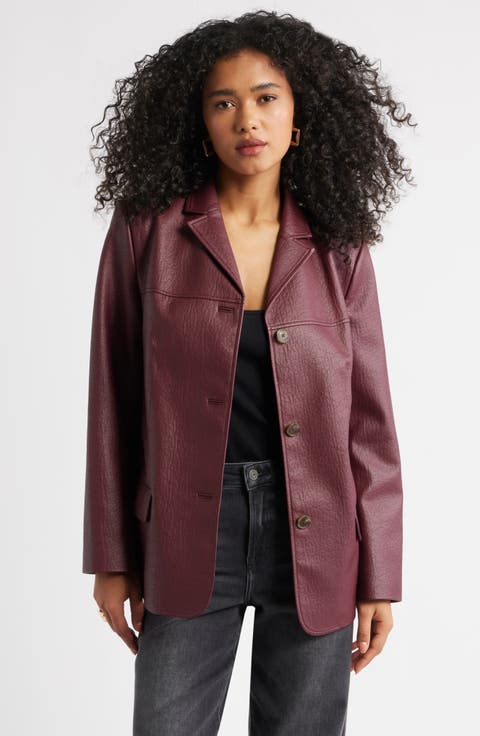 【nonnon様】ROUND SHORT FAKE LEATHER JACKET Amazon.com: Winter Warm Thick PU Leather Coats Women Short