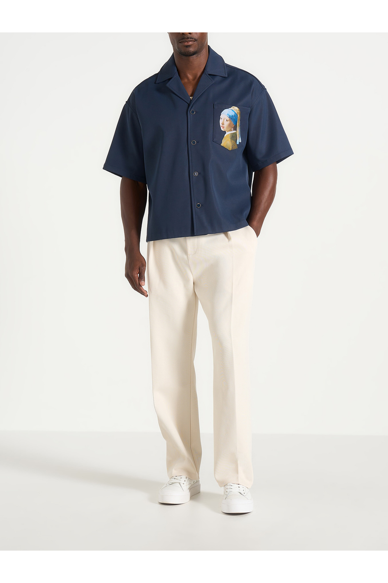 Stephane "A Girl With A Pearl Earring" Shirt, Alternate, color, Indigo