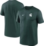 Nike Men's Nike Green Michigan State Spartans 2025 Sideline Small Logo Legend Performance T-Shirt