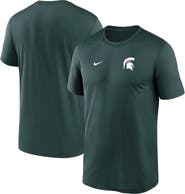 Nike Men's Nike Green Michigan State Spartans 2025 Sideline Small Logo Legend Performance T-Shirt