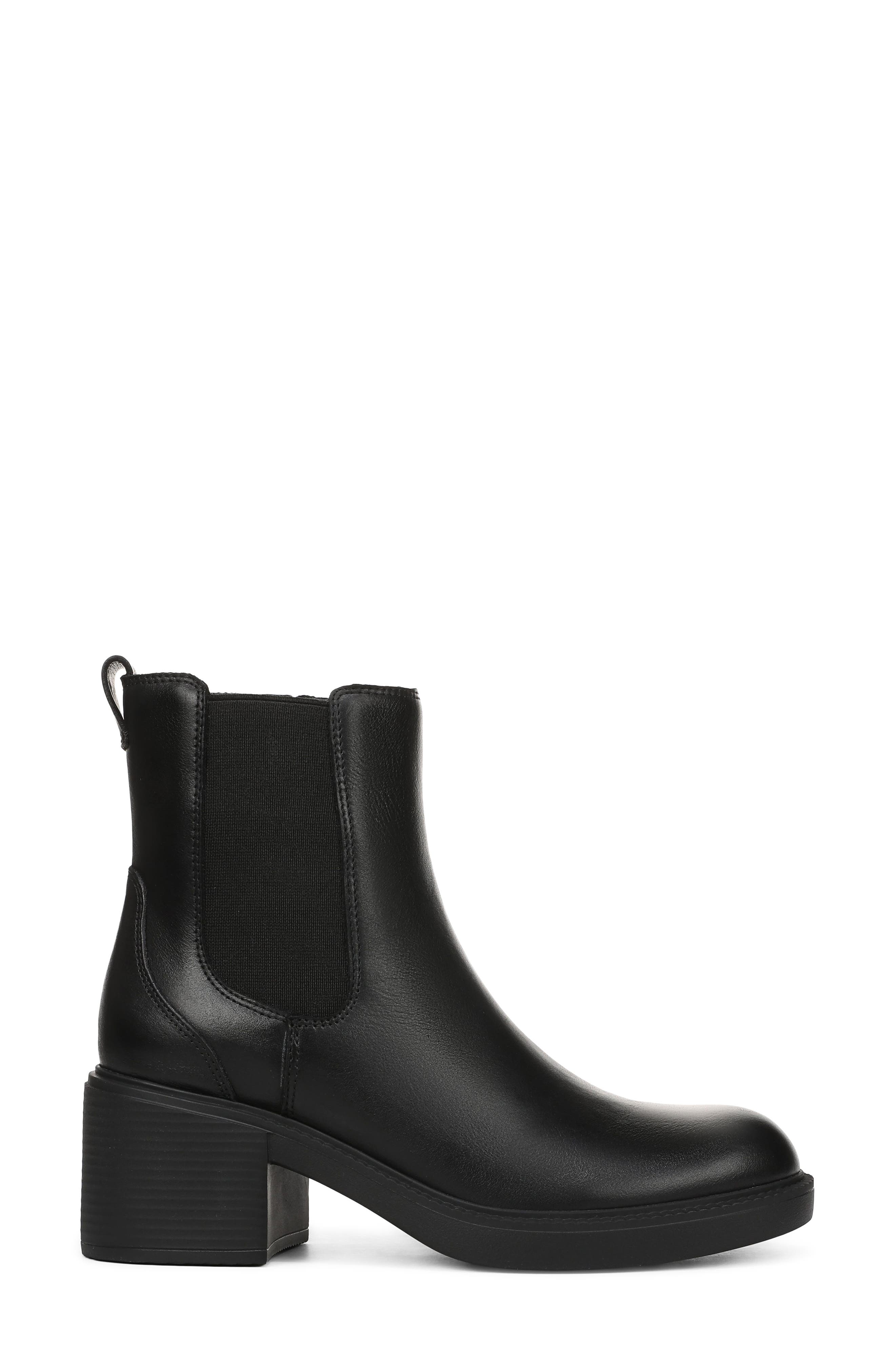 Tallulah Leather Bootie, Alternate, color, BLACK LEATHER