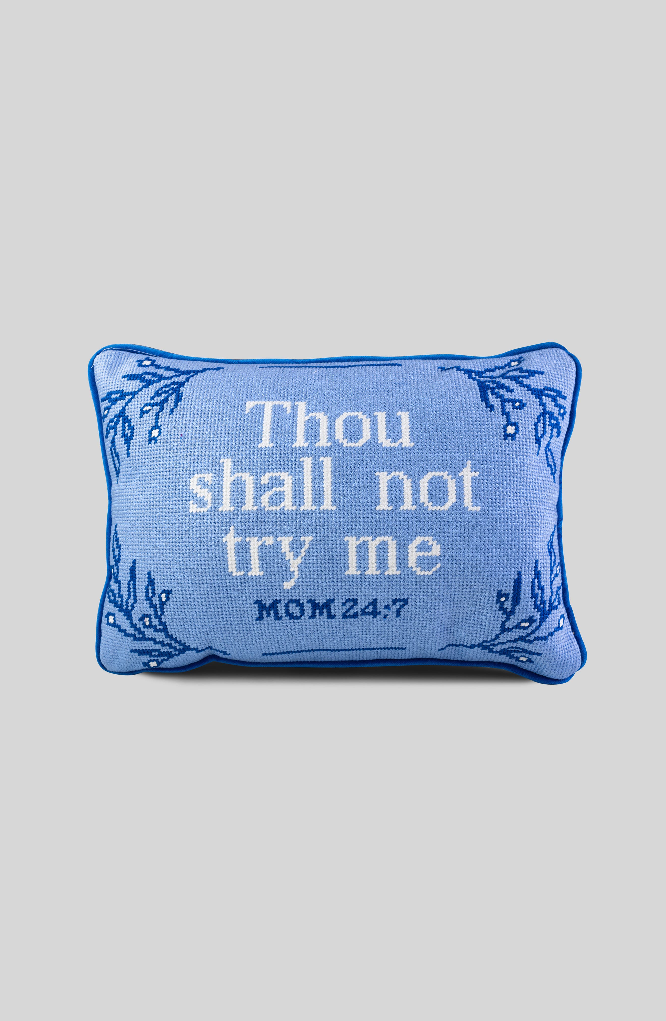 Furbish Studio I Tried Needlepoint Pillow - Thumbnail 4
