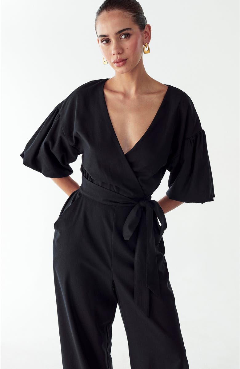 WILLA Andrea Jumpsuit, Alternate, color, Black