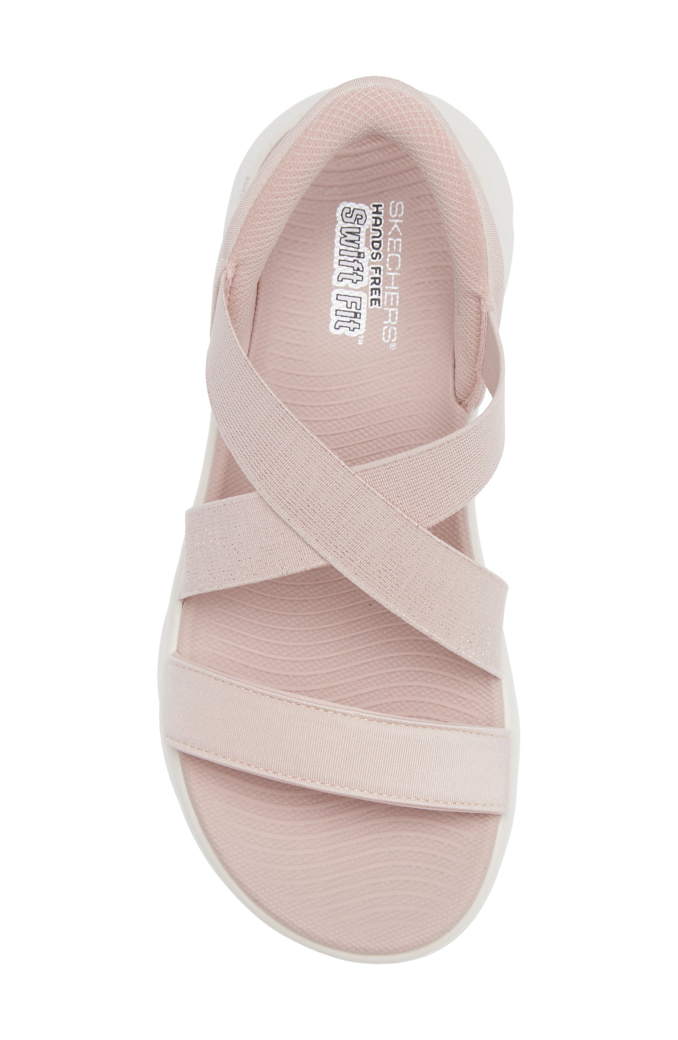 Swift-Fit Go Walk Flex Glimmer Up Sandal, Alternate, color, ROSE